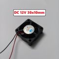 Cooling Fan DC 12V 30x10mm Fan With Cable 30mm Fan 12V Fan 3010 Mini Fans. 