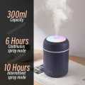 300ml H2O Air Humidifier Portable Mini USB Aroma,Lightning System Humidifier,001.