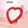 2023Mini Love Makeup Mirror Desktop Makeup Mirror Wall Mount Dual Purpose Makeup Mirror Decorate Christmas Heart-shaped Mirror. 