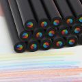 High Quality 7 Colors Concentric Gradient Colorful Pencil Crayons Lovely Korean Wooden Pencils Student Art Painting Drawing Stationery School Office Supplies.