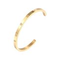High Quality Three Size Open Bracelet Bangle Cross Stainless Steel Love Brand Bangle For Women Man Screw Jewelry Couple Gift. 