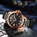 CRRJU 5003 Mens Gold Stainless Steel Watches Luxury Quartz Wrist Watch Men Business Casual Watch relogio masculinon.