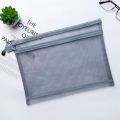 A4 Transparent Document BagNylon Mesh Zipper Test Paper Subject Storage Office File A5A6 Student Exam Pencil Case.
