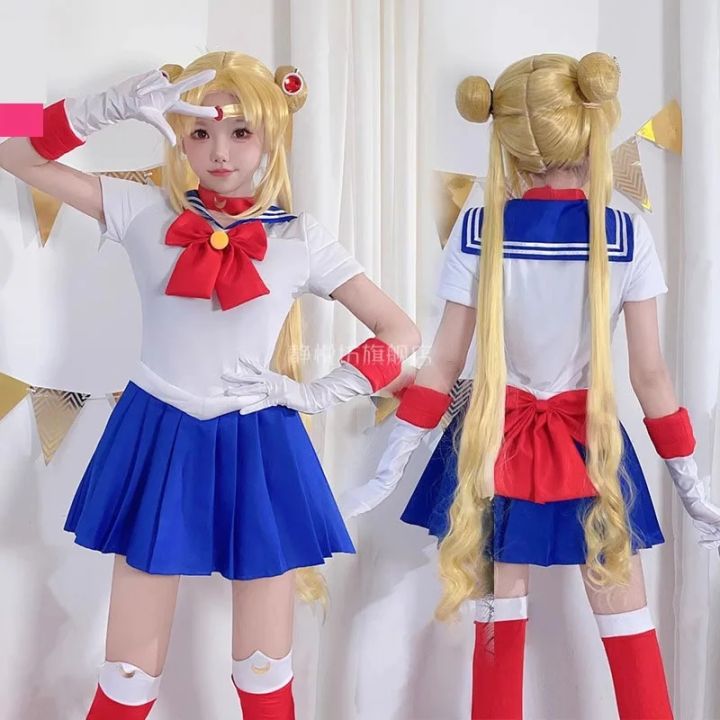 Beauty girl coswear, Water Ice Moon, 4th generation sailor suit, Moon Rabbit cosplay, Moon Usagi Tsukino Cosplay Costumes