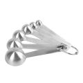 Individual Chef Measuring Spoons, Heavy Duty Round Stainless Steel Metal, for Dry or Liquid - Set of 7 Exquisite Product. 