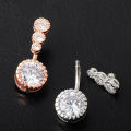 1Pc Women Rhinestone Round Dangle Navel Ring Belly Button Body Piercing Jewelry. 