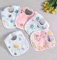 3 Piece Soft Cotton Elegant and Stylish Bibs for Newborn baby. 