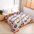 National Fashion Pure Cotton Gauze Quilt Adult Lunch Break Sofa Cover Blanket Summer Towel Blanket Pure Cotton Single Double Blanket Bed Sheet. 