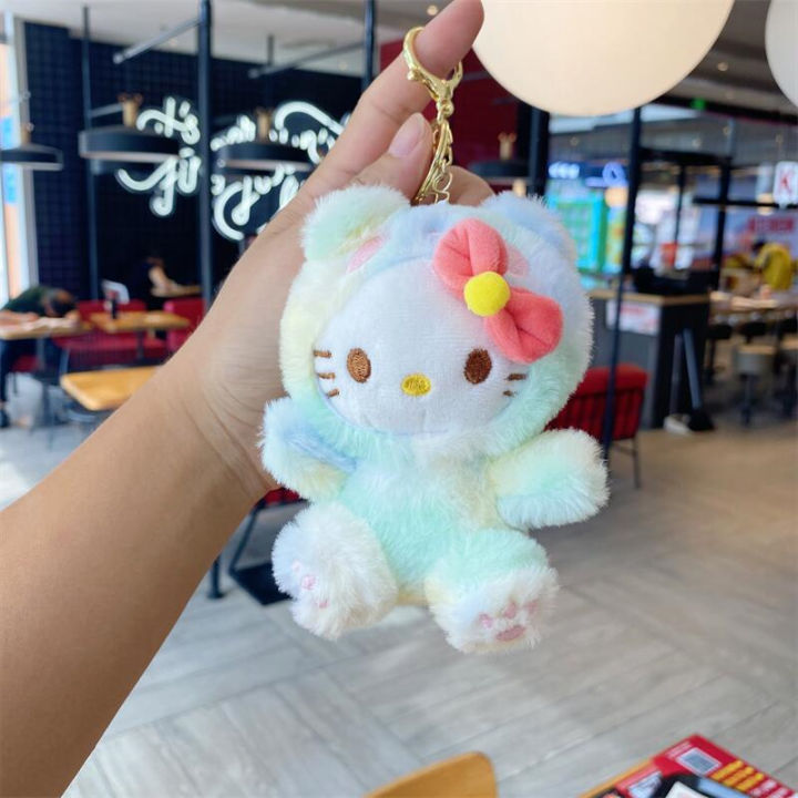 12%20cm%20Sanrio%20colorful%20panda%20pendant%20kuromi%20plush%20key%20toy%20sticky%20hello%20kitty%20cinnamoroll%20melody%20soft%20filling%20my%20doll%20keychain%20-%20Image%205