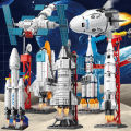 【Get the Perfect Fit】 Space Shuttle Rocket Building Blocks Toys for Kids Educational Gift for Boys Girls. 
