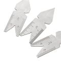 3pcs thread gauge center gauge measure 55 ° 60 °angle degrees template Inch Metric screw pitch tool measure test detecting tool.