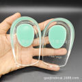 2 Pcs Soft Silicone Gel Heel cup shoe Insoles Pads for Men and Women Pain Relief, Foot Heel Crack Heal Achilles Tendinitis Shock Absorbing Shoe Pad Height Increase Inserts.