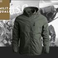 Outdoor Men's Windbreaker Military Jacket Windproof Waterproof Jackets For Men Casual Streetwear Breathable Hooded Coat. 