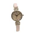 New Watch Female Niche High Sense Girls Simple and Light Luxury Good-looking Retro Brown Thin Belt Small Dial Quartz Watch.