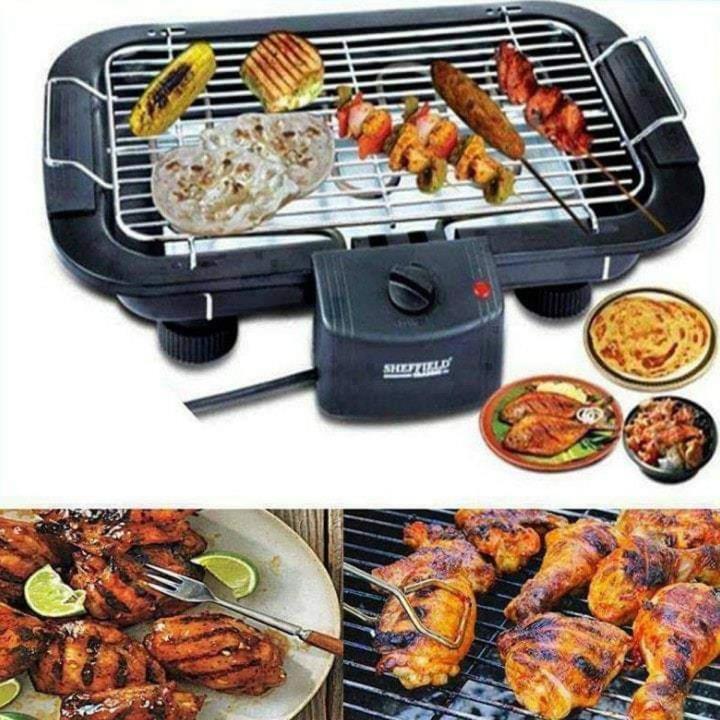 Electric BBQ Grill Machine - Black | Daraz.com.bd