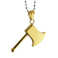 Light luxury niche design high-end titanium steel jewelry men's ax necklace live broadcast non-fading sweater chain N543. 