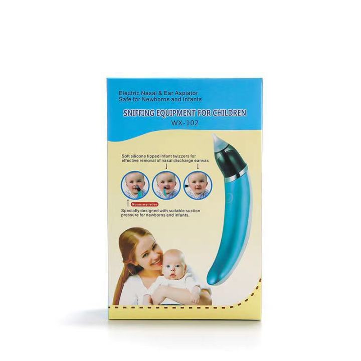 Electric baby aspirator, mouth suction type, for cleaning mucus, congestion, and nasal feces