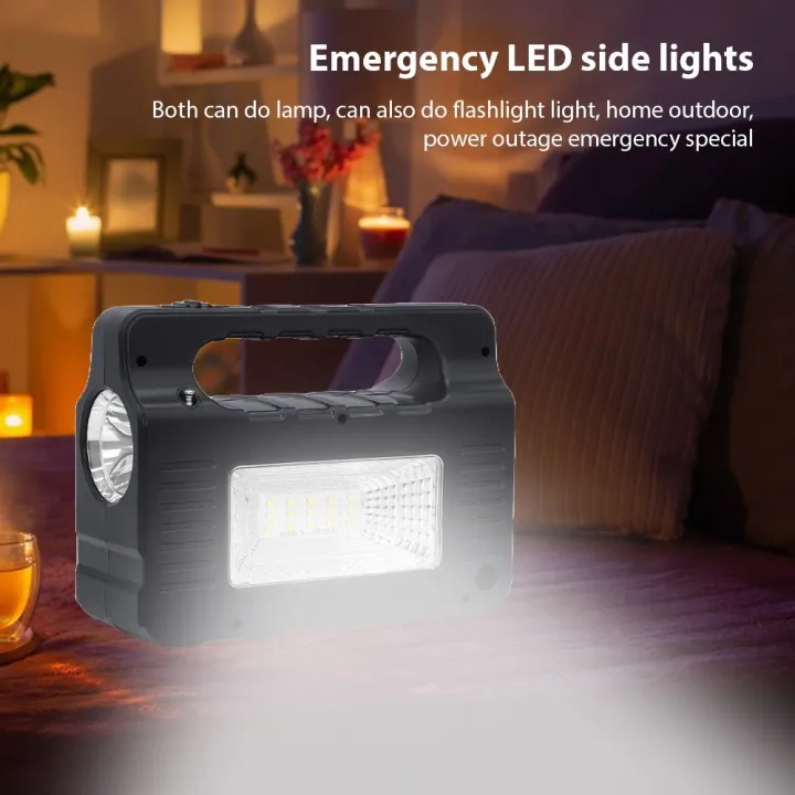 Portable%20Solar%20Generator%20with%20Solar%20Panel%20Radio%20BT%20Speaker%20Phone%20Charger%20Flashlight%20Power%20Station%20Built-in%203600mAh%20Rechargeable%20Battery%20for%20Outdoor%20Camping%20Emergency%20Illumination%20System%20with%203Pcs%20External%20Light%20Bulb%20-%20Image%205