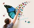 New Beautiful flying butterfly fresh living room porch corner decorative wall sticker pvc removable. 