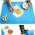 Silicone Pastry Rolling Mat with Measurements Non-Stick Silicone Baking Mat for Making Cookies Bread and Pastry.