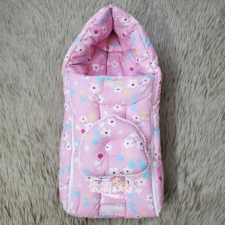 Baby Winter Safety Bed (27/20 Inch,Cotton Fabric) - Multicolor