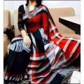 Eye Catching Design With Gorageous Collection Rich-Febrics Multicolor Dhupian Shade Satkahon Saree For Women.