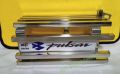 Pulsar 150 single disc foot rest silencer guard stainless. 