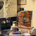 Premium Wooden Sketching Box With Folding Easel - Portable Desktop Art Stand For Drawing And Painting. 