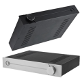 CJ-187 All-Aluminum DIY Preamp Case Audio Amplifier Chassis DAC Decoder Box Shell W430 H70 D310 Easy to Use Black. 