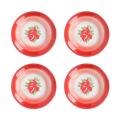 4Pcs Enamel Fruit Shallow Plate Pastry Tray Household Enamelware Cold Dishes Plate Fruit Shallow Plates Pastry Holder Tableware. 