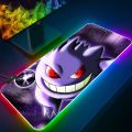 Pokemon Cute Gengar RGB Pc Gamer Keyboard Mouse Pad Mousepad LED Glowing Mouse Mats Rubber Gaming Computer Mausepad. 