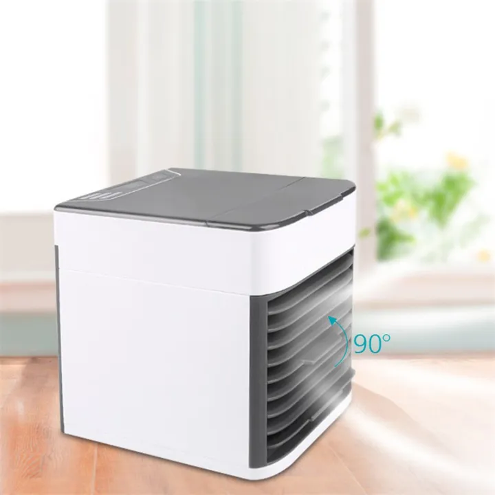 Portable Fan With Ice Mini Air Conditioner Desktop Mobile Cooler Usb Spray Humidifier Is Suitable For Office And Dormitory