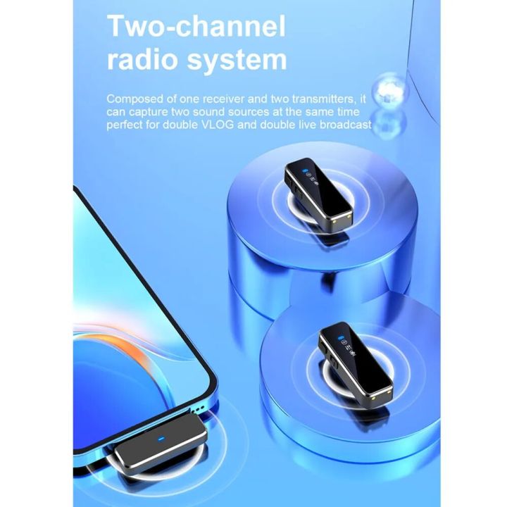 Wireless%20Lavalier%20Microphone%20Mini%20Portable%20Lapel%20Mic%20Dual-Channel%20Audio%20Video%20Voice%20Recording%20LCD%20for%20iPhone%20Android%20Live%20Stream%20-%20Image%203