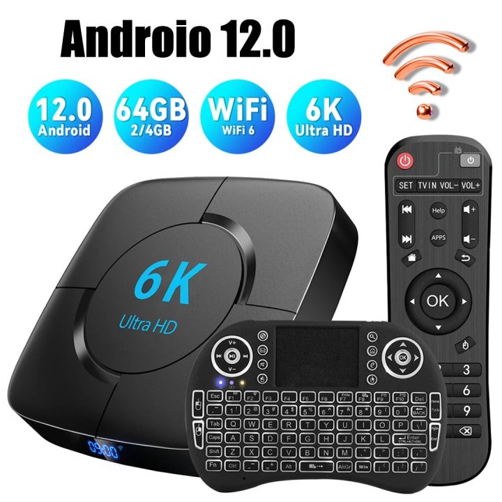 Android 12.0 Set-top Box Allwinner H618 CPU Support 6K HDR Media Player 4GB RAM 32G 64G WIFI6 2.4G 5.8G BT5.0 3D Smart TV Box