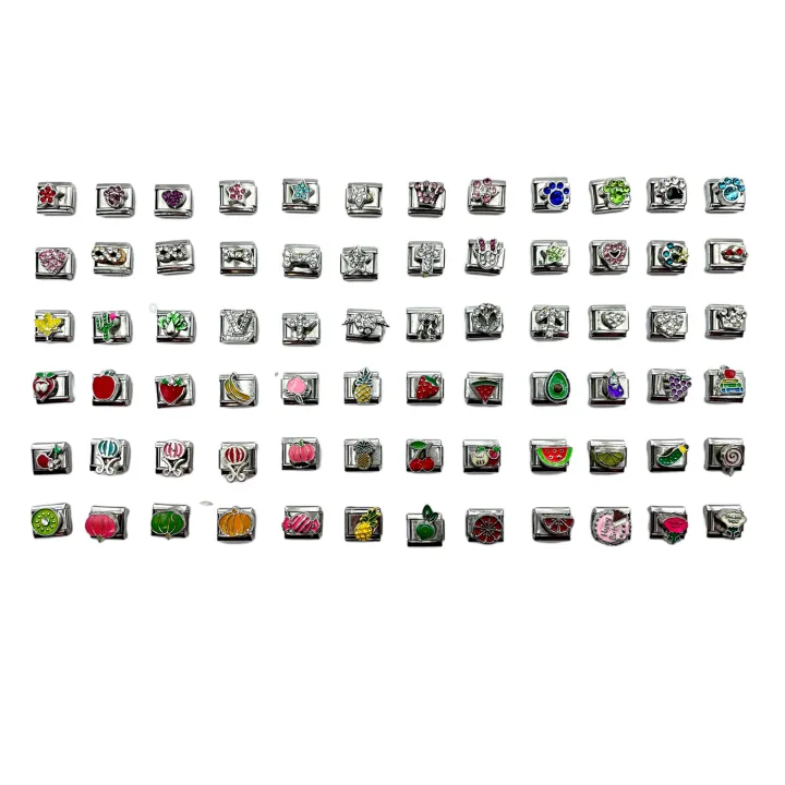 Random%20mix%20and%20match%20module%20bracelet%20Italian%20bracelet%20stainless%20steel%20detachable%20bracelet%20D%20style%20single%20Italy%20charm%20-%20Image%202