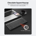 uFound U-71 Wired Business Office Keyboard 78-key USB Powered Chocolate Square Keycap Keyboard for Home/Office Grey.