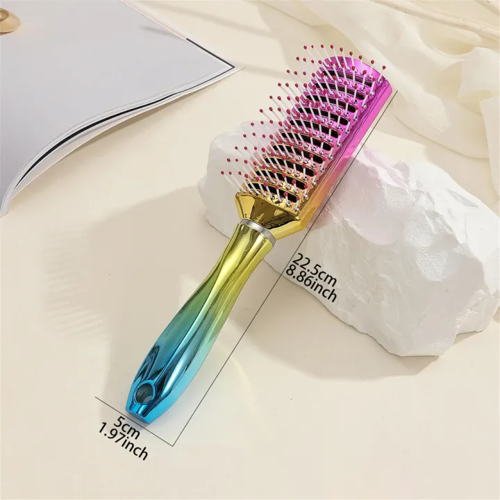 plastic%20Hair%20Comb%20Comfort%20Grip%20Air%20Cushion%20Comb%20Air%20Bag%20Comb%20for%20Home%20Styling%20Salon%20Use%20All%20Hair%20Types%20Daily%20Detangling%20Hair%20-%20Image%203