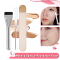 Stainless Steel Makeup Spatula Mixing Stick Foundation Brush Set Eyeshadow Cream Pigment Mixing Tool Face Contour Brush Tool.