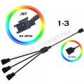 JST SM Adapter Cable RGB Transfer 4Pin 3Pin ARGB JST-3P SM3P JST-4P SM4P EL Wire Cord Male/Female MB AURA SYNC Line. 