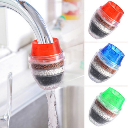 Kitchen Bathroom Household Faucet Filter Simple Water Purifier Activated Carbon Multi-Layer Nozzle Sink Accessories