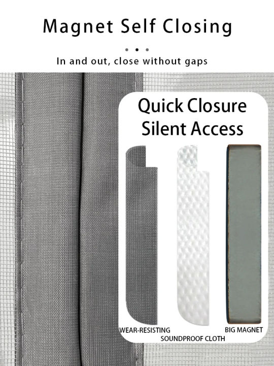 2024%20New%20Black%20Magnetic%20Door%20Curtain%20Mosquito%20Netting%20Door%20Anti%20Mosquito%20Net%20Automatic%20Closing%20-%20Image%204