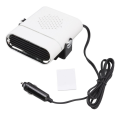 Cigarette Lighter Car Heater Quick Heating Defroster Fan with Bracket Base for Car Truck (White). 