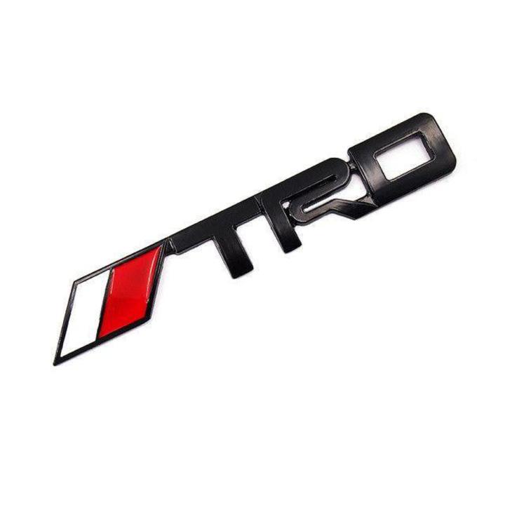 3D TRD Metal Logo Sticker - Black