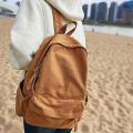 Fashion Male Travel Canvas Lady Brown Trendy Book Bags Cool Women Men Vintage College Backpack Girl Boy Laptop School Bag female.