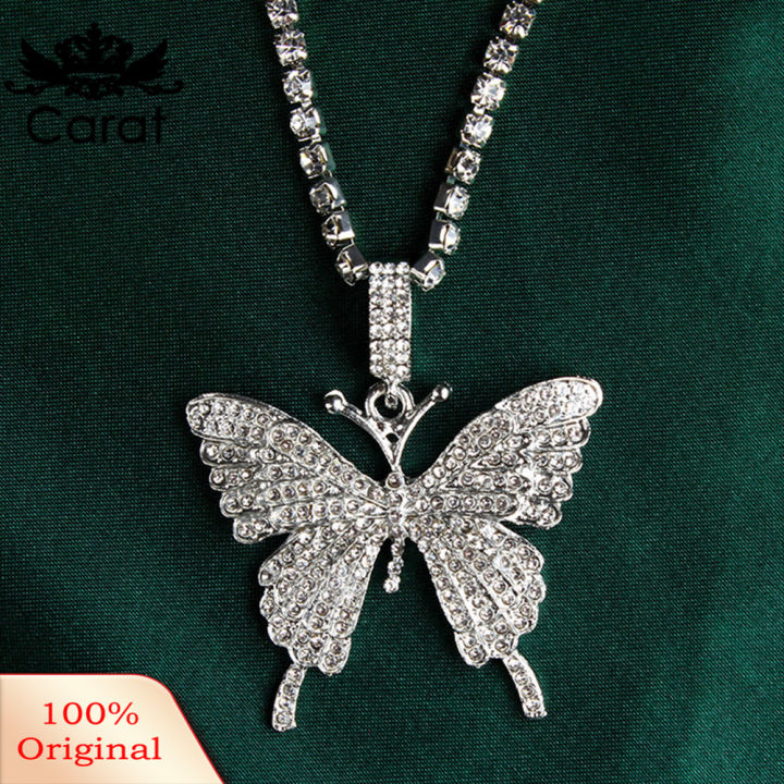 %EF%BC%88New%EF%BC%89tainle%20teel%20Women%20Rhinetone%20Butterfly%20One%20Layer%20Pendant%20Necklace%20Jewelry%20-%20Image%207