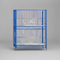 2 Floor Nut System Folding Cage Made by 13no. Wire With plastic coded on China Model Pigeon Cage Each Floor Size Length 24"× Width 24" × Height 18 "  Cash On Delivery Available. 