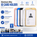 Aluminum Alloy Metal ID Card Holder All Colors.