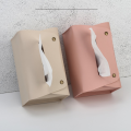 Stylish Tissue bag Elegant Multifunctional PU leather napkin holder Portable Compact Foldable tissue box for Home decoration. 