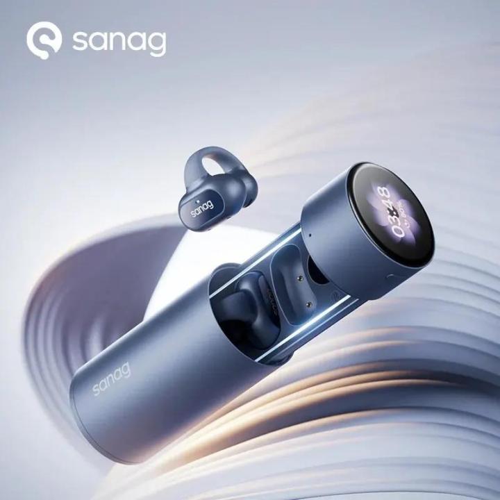 Sanag S11 Open Ear Bluetooth Earphones HiFi MP3 Player Headset TWS Wireless Gaming Headphone LED Screen Smart Watch 32GB Speaker