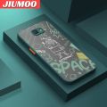 JIUMOO For Samsung J5 2015 Samsung J5008 Samsung J5009 Case Cartoon Cute Crayon Astronaut Frosted Transparent Back Cover Lens Camera Protect Phone Case Edge Full Cover Casing Hard Cases. 